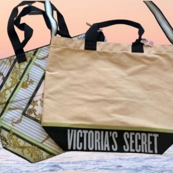 Victoria's Secret 2n1 beach tote & cooler tote - Picture 2 of 12